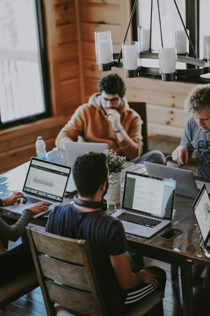 Right Click digital marketing team working together